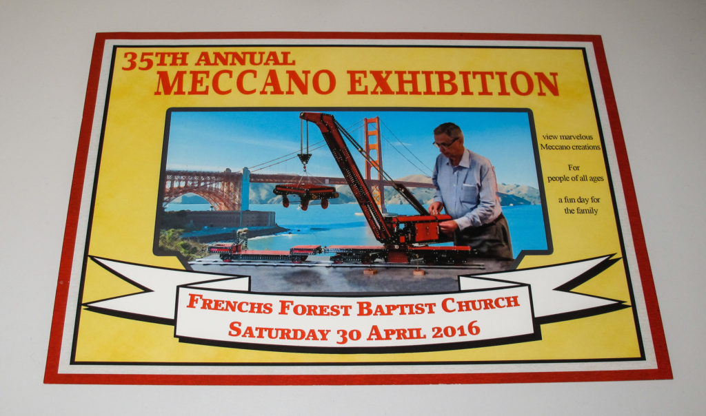 Flyer for the 35th Annual Meccano Exhibition